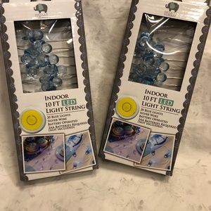 2 Sets- Blue Baby LED “Pacifier” String Lights